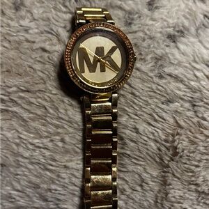 Michael Kors Gold-Tone Logo Watch